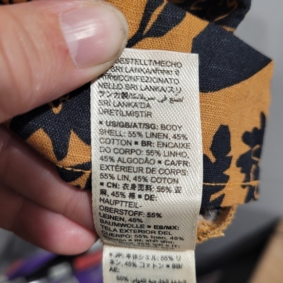 Goodthreads Women's Relaxed Fit Summer Dress, Brown/Black, Size Large - Picture 6 of 6